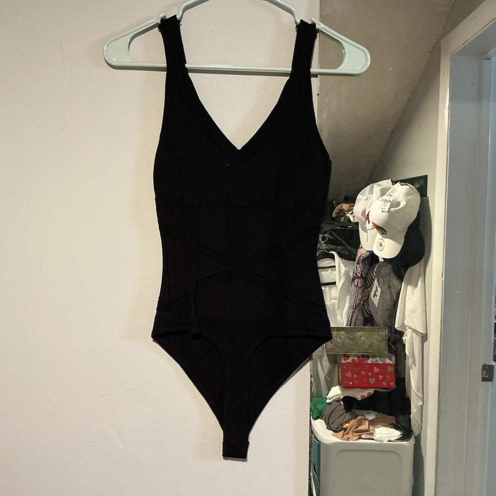 Rehab Black Bodysuit